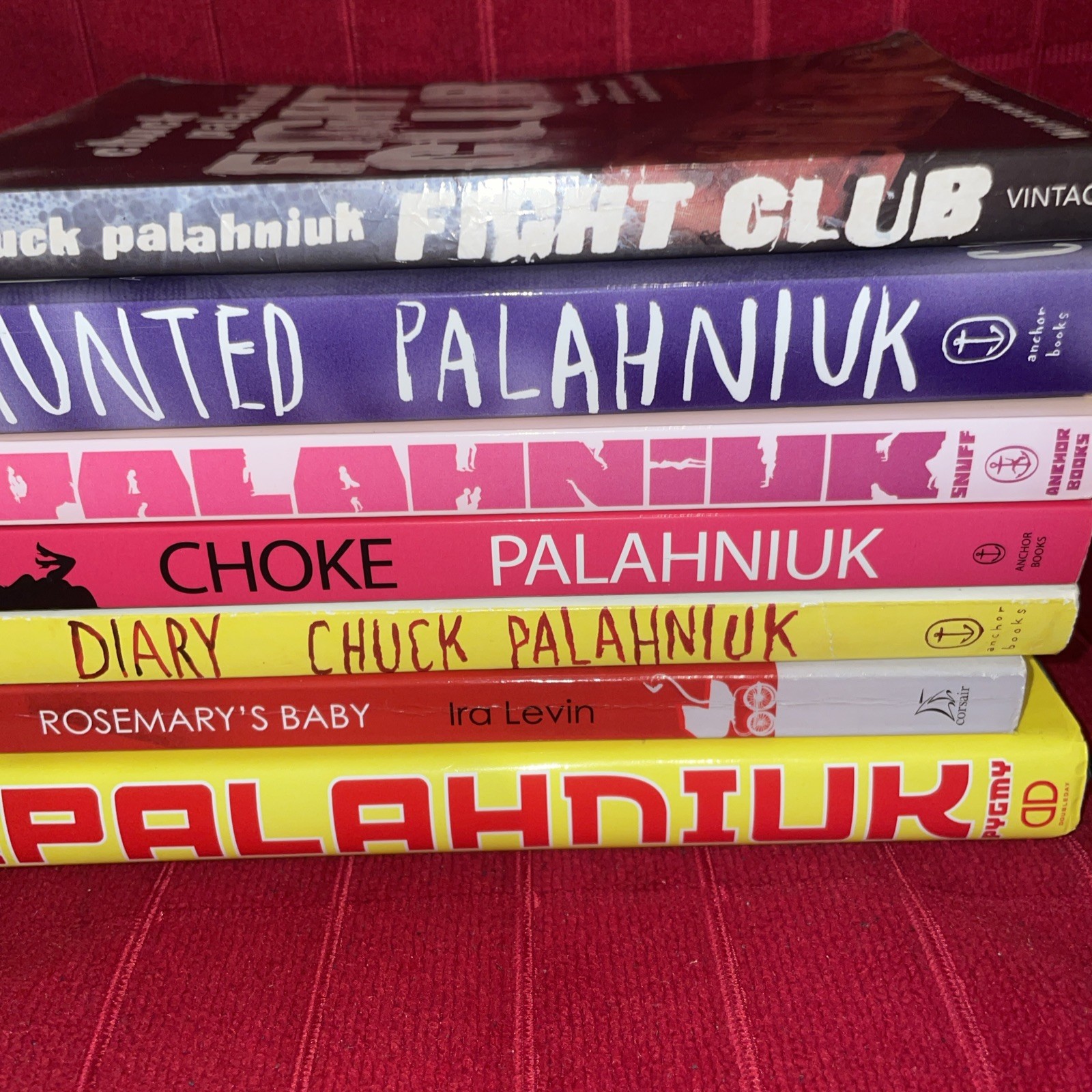Rosemary’s Baby (Chuck Palahniuk Introduction) & Chuck Palahniuk Lot of 6 Books