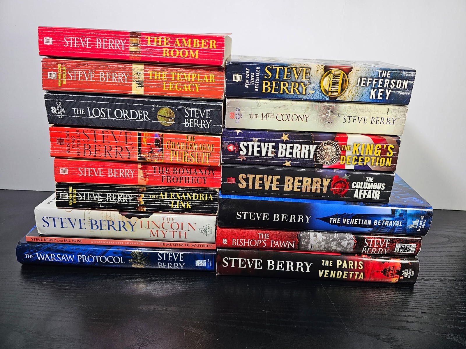 Steve Berry Lot Of 16 Books. Paperback And Some HC Mystery Thriller Suspense