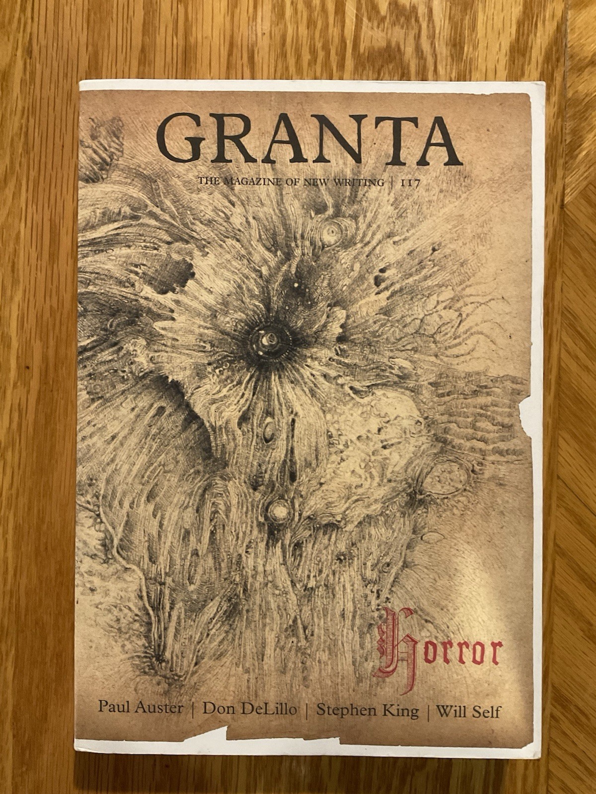 Granta #117 Horror Issue Stephen King Don DeLillo Paul Auster