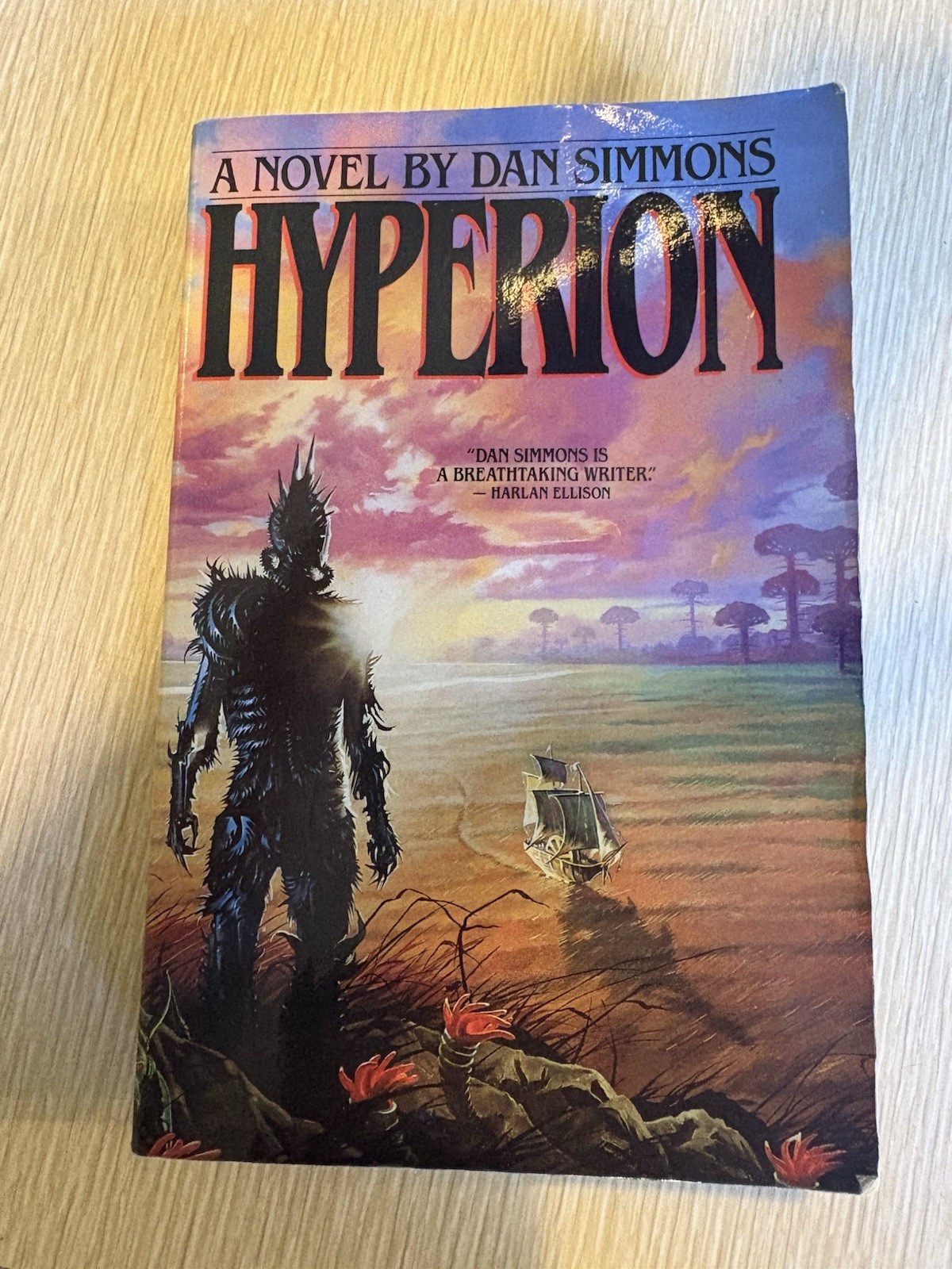 Hyperion Dan Simmons Paperback Signed First Edition First Printing G2U