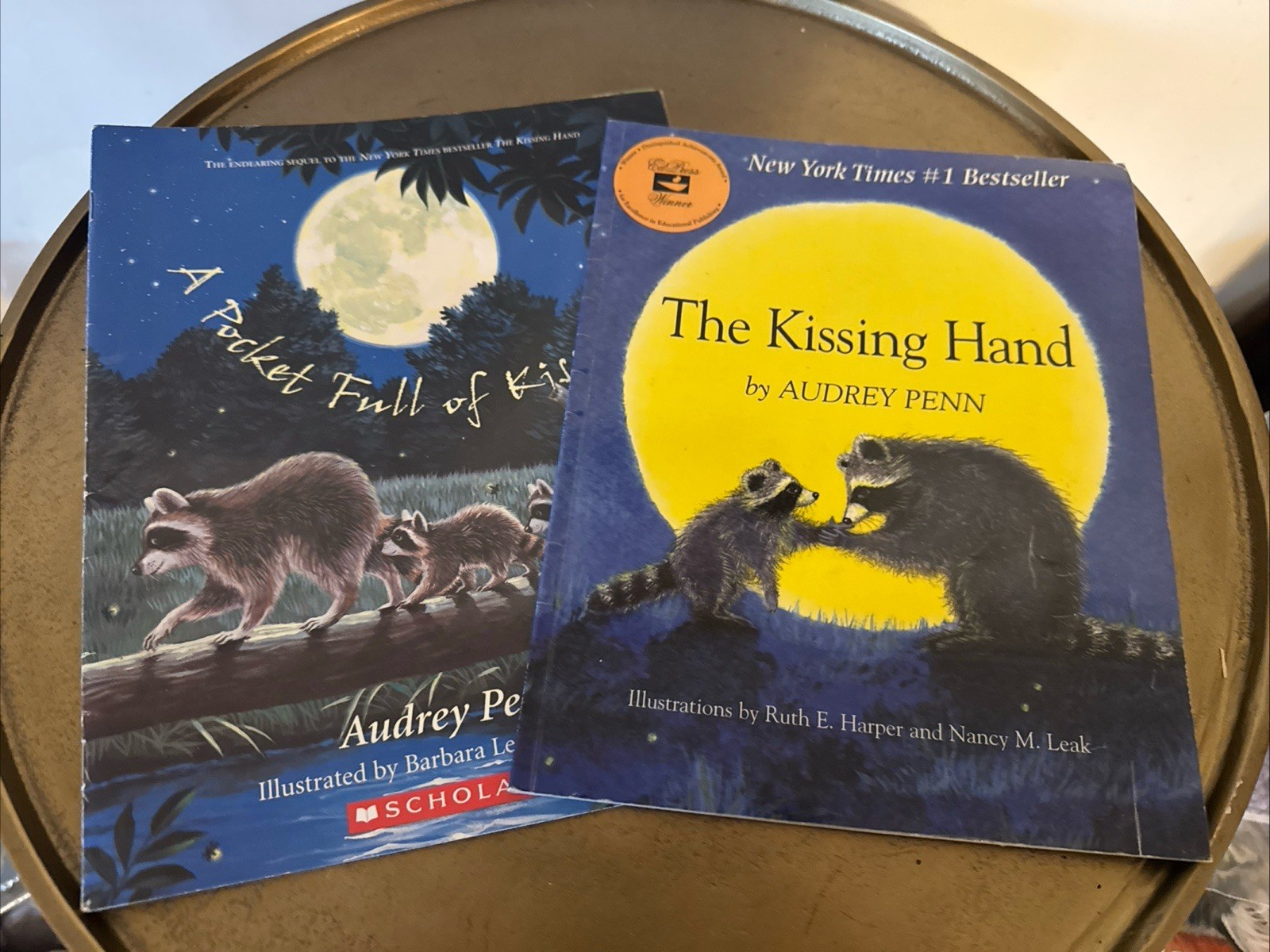 Kissing Hand Pocketful Of Kisses Book Set Lot Of 2 Paperback Audrey Penn