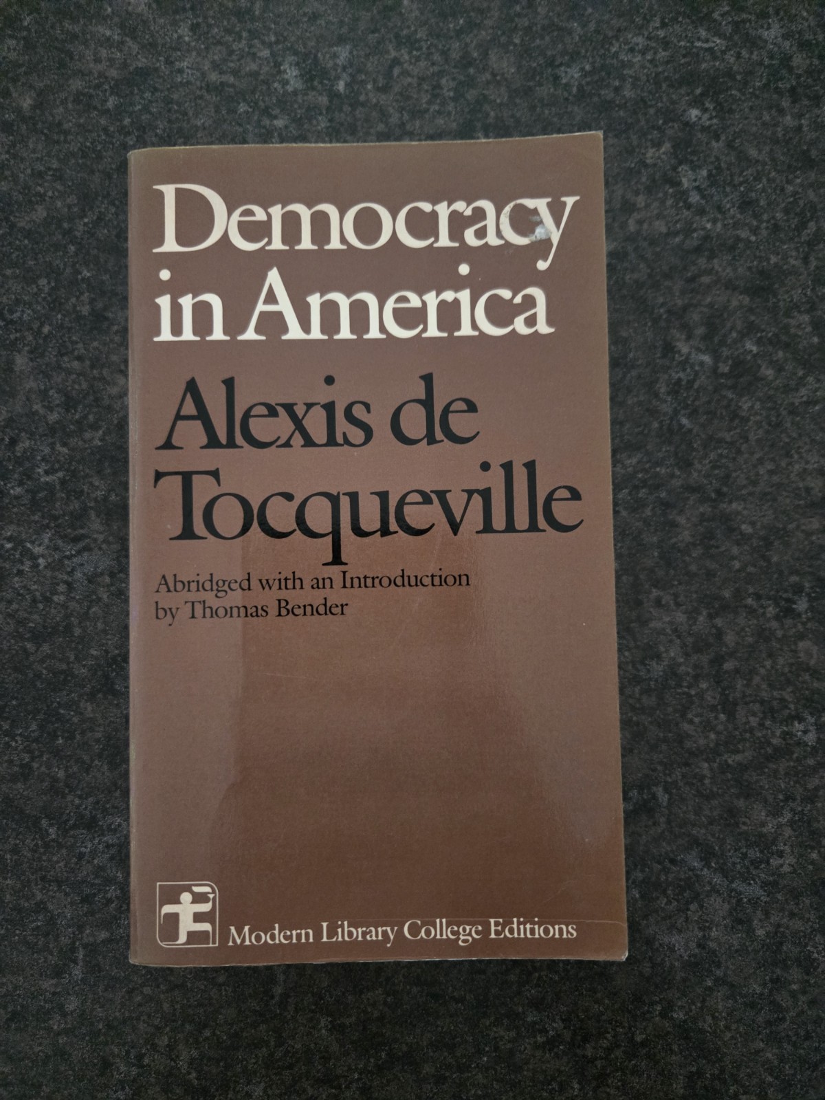 Democracy in America – Paperback By Alexis de Tocqueville – Gd Paperback 1981