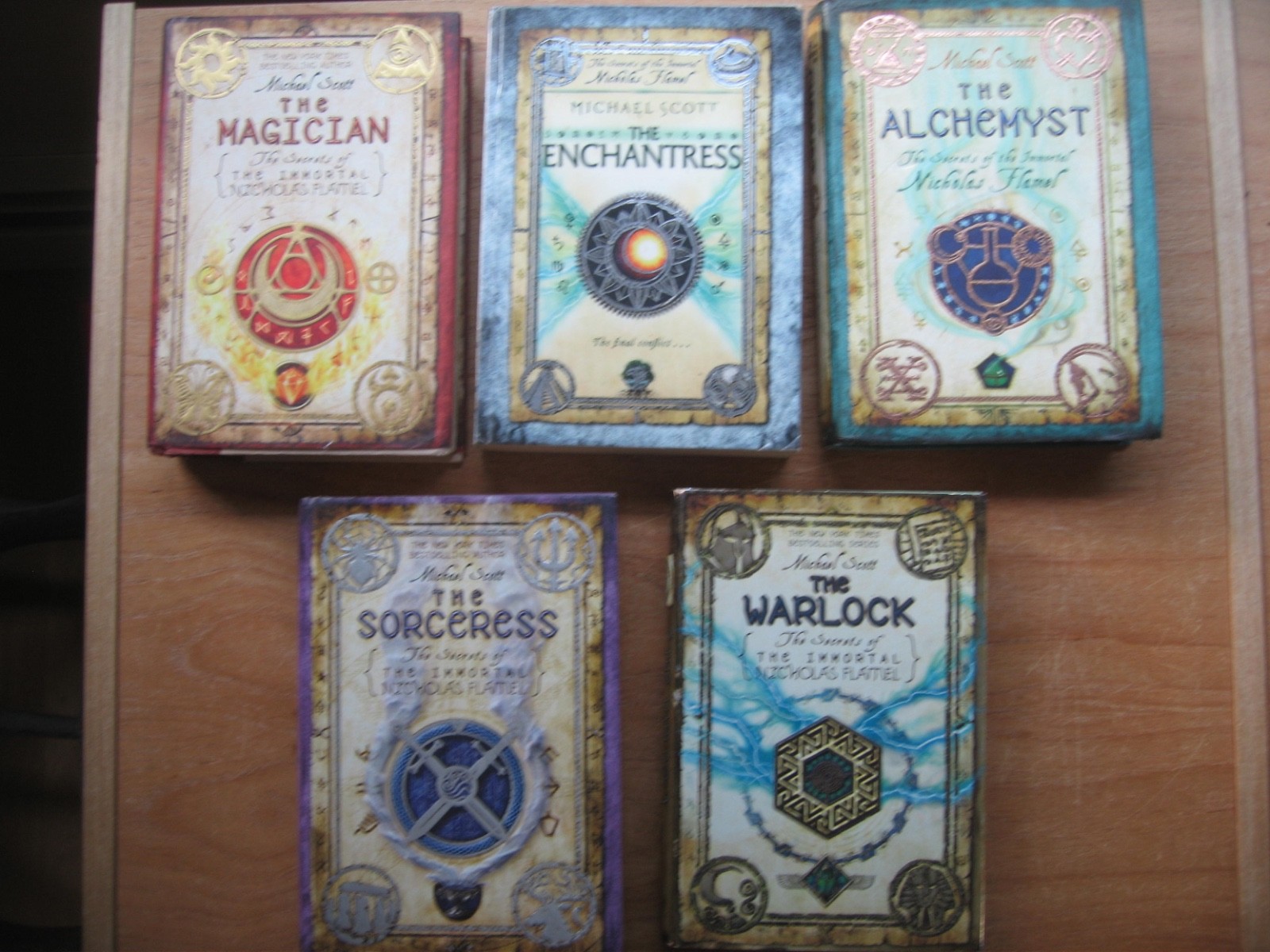 lot: 5 MICHAEL SCOTT (Immortal Nicholas Flamel) books