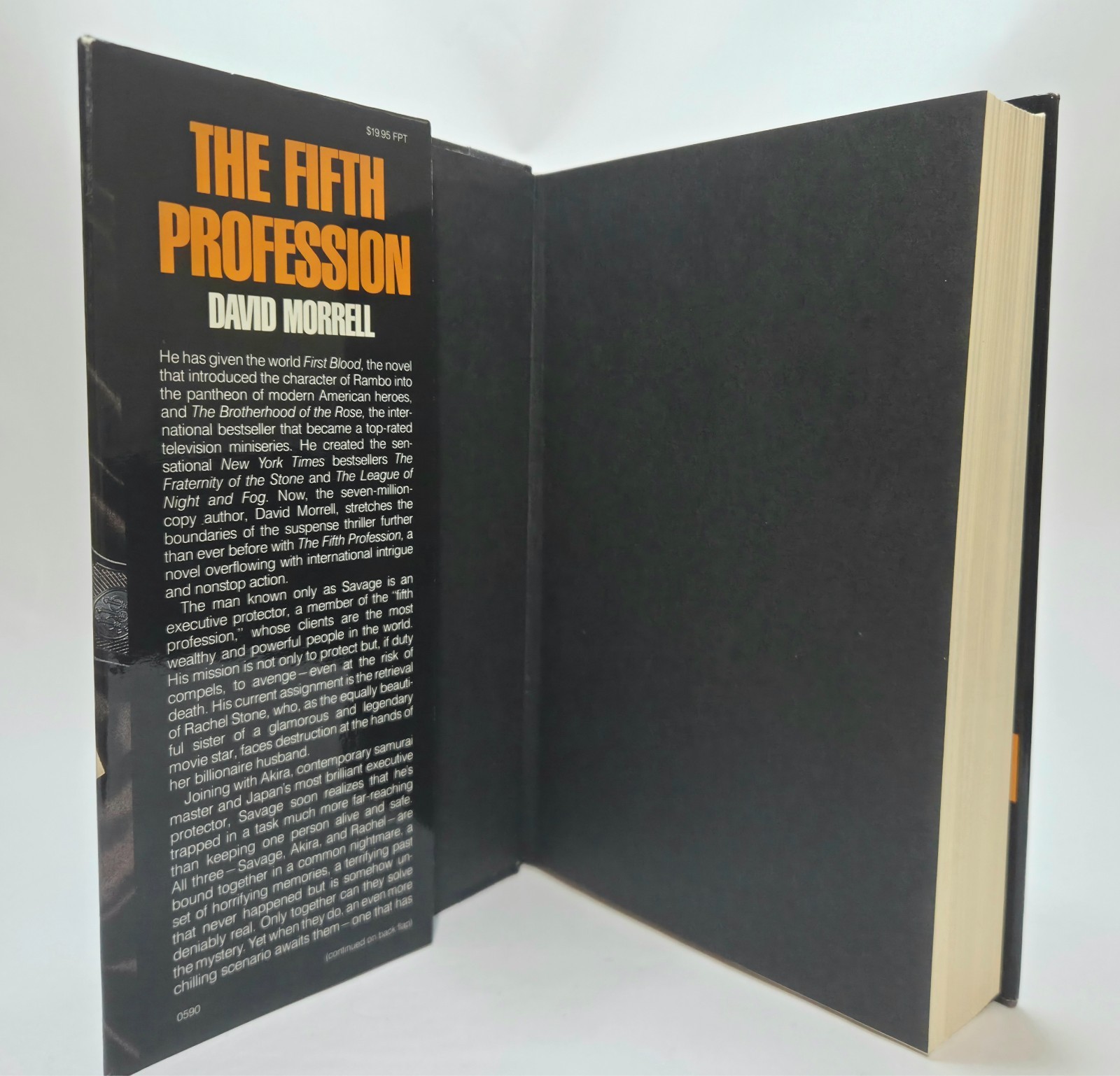 The Fifth Profession David Morrell SIGNED 1990 First Edition First Print HC$DJ