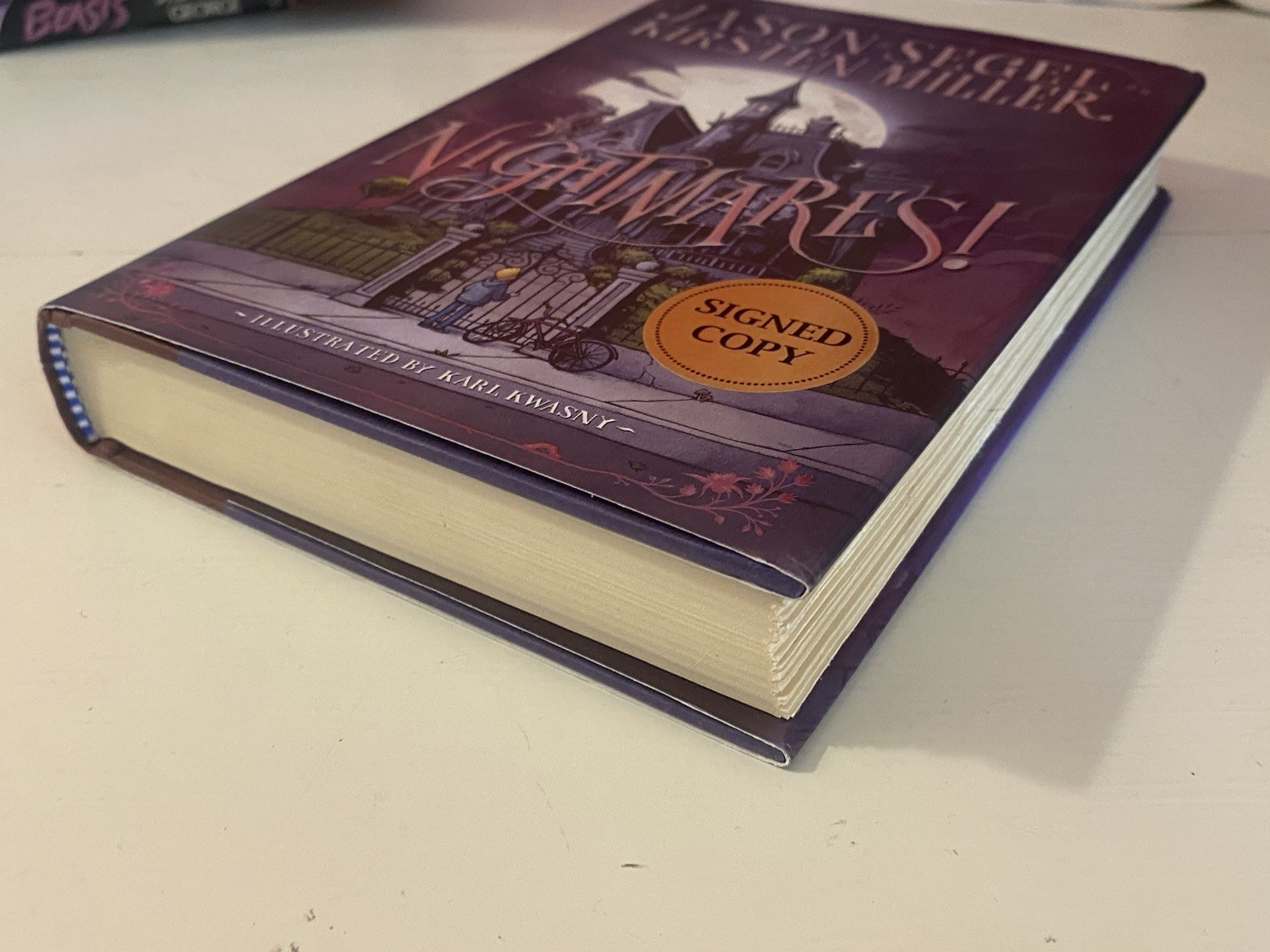 **SIGNED** Nightmares! by Jason Segel (auto) Kirsten Miller (2014, 1st Ed HCDJ)