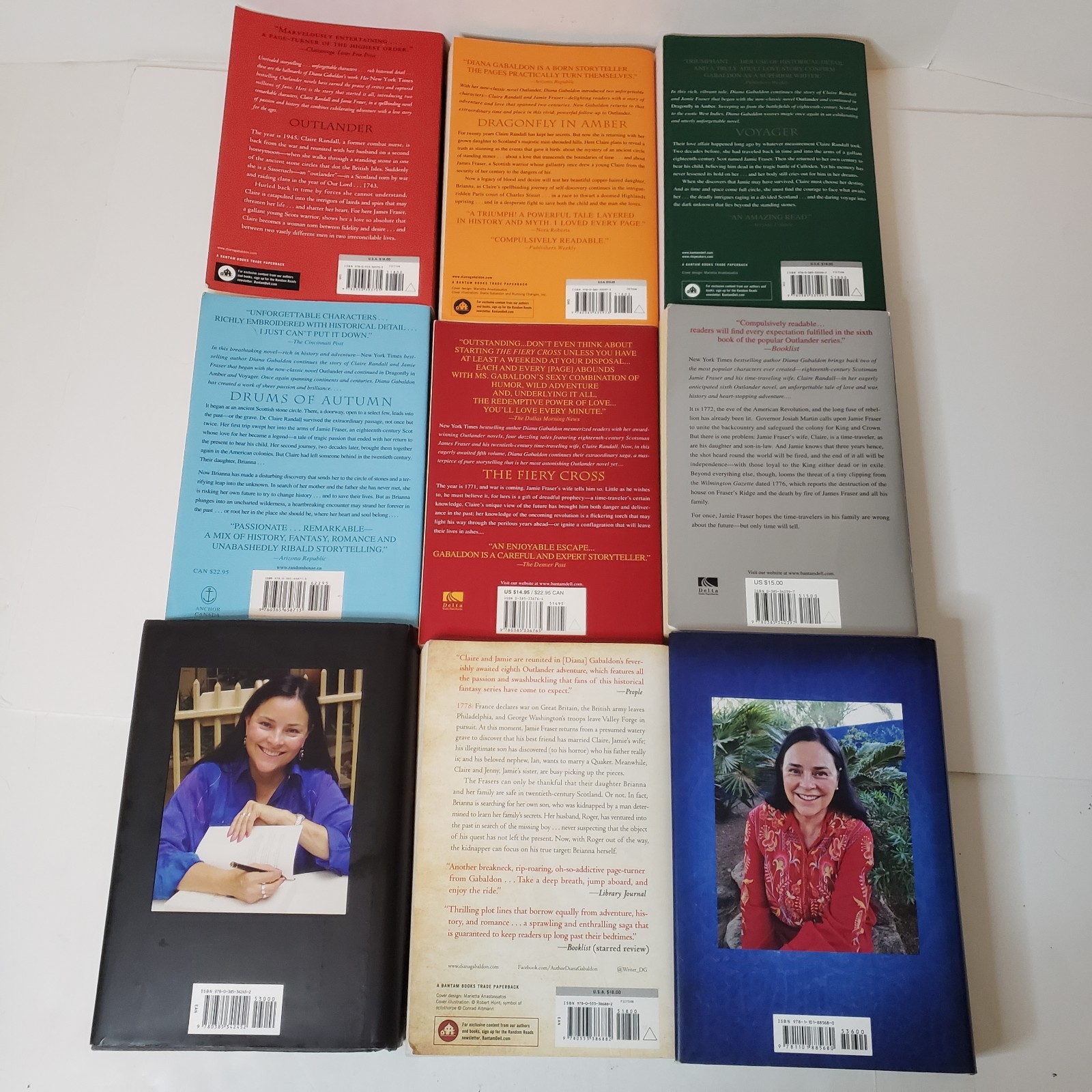 Outlander Complete Series #1-9 PB/HC Book Lot Diana Gabaldon Historical Romance