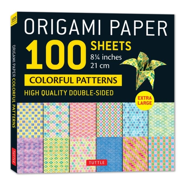 Origami Paper 100 Sheets Colorful Patterns 8 1/4 21 Cm : Extra Large Double-s…