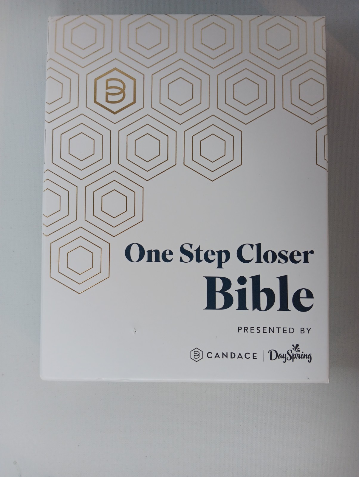 One Step Closer Bible NLT – Navy LeatherLike, Candace Cameron Bure + Index Tabs