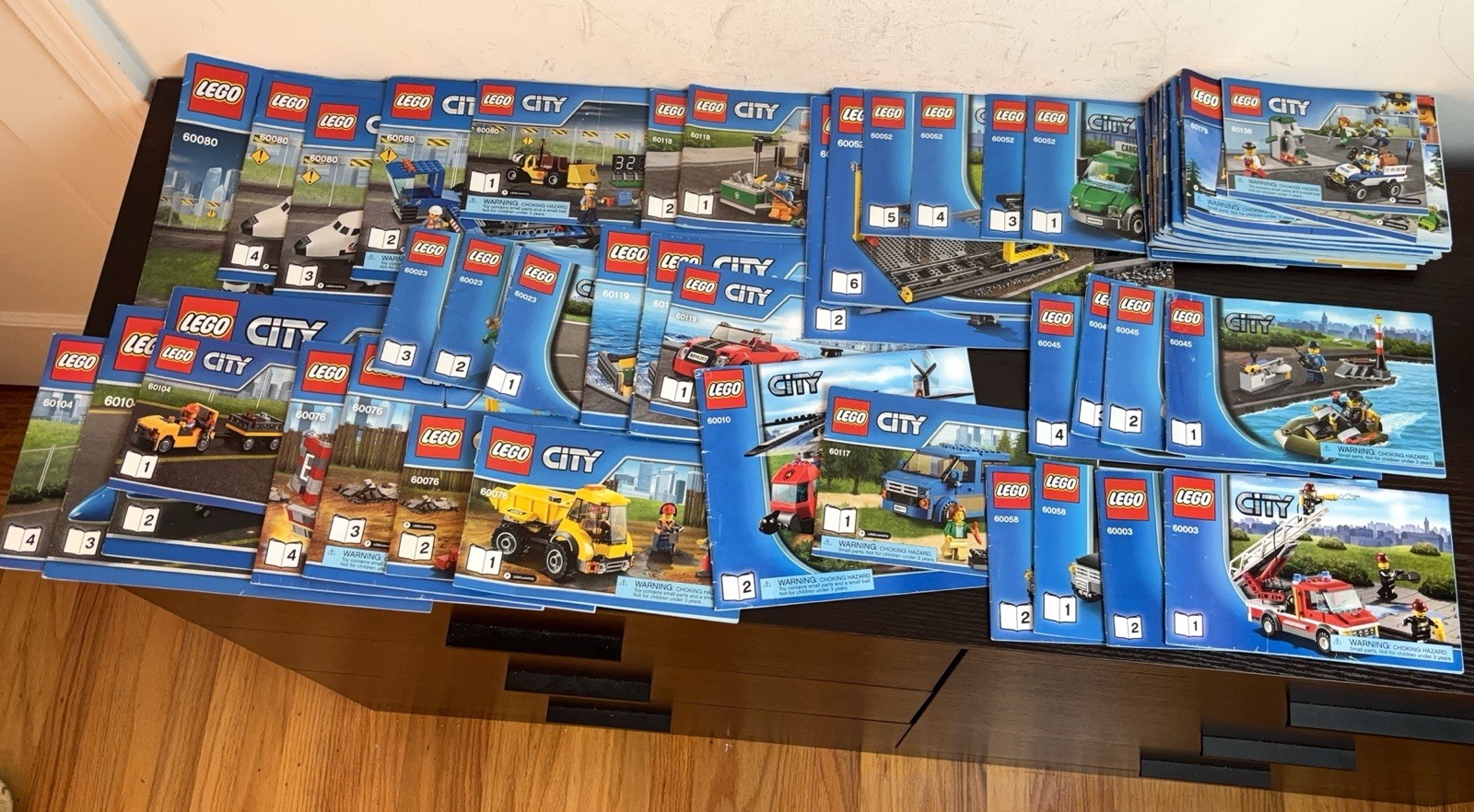 LEGO CITY Lot of 55 Manuals Instructions Booklets Only – See photos for set