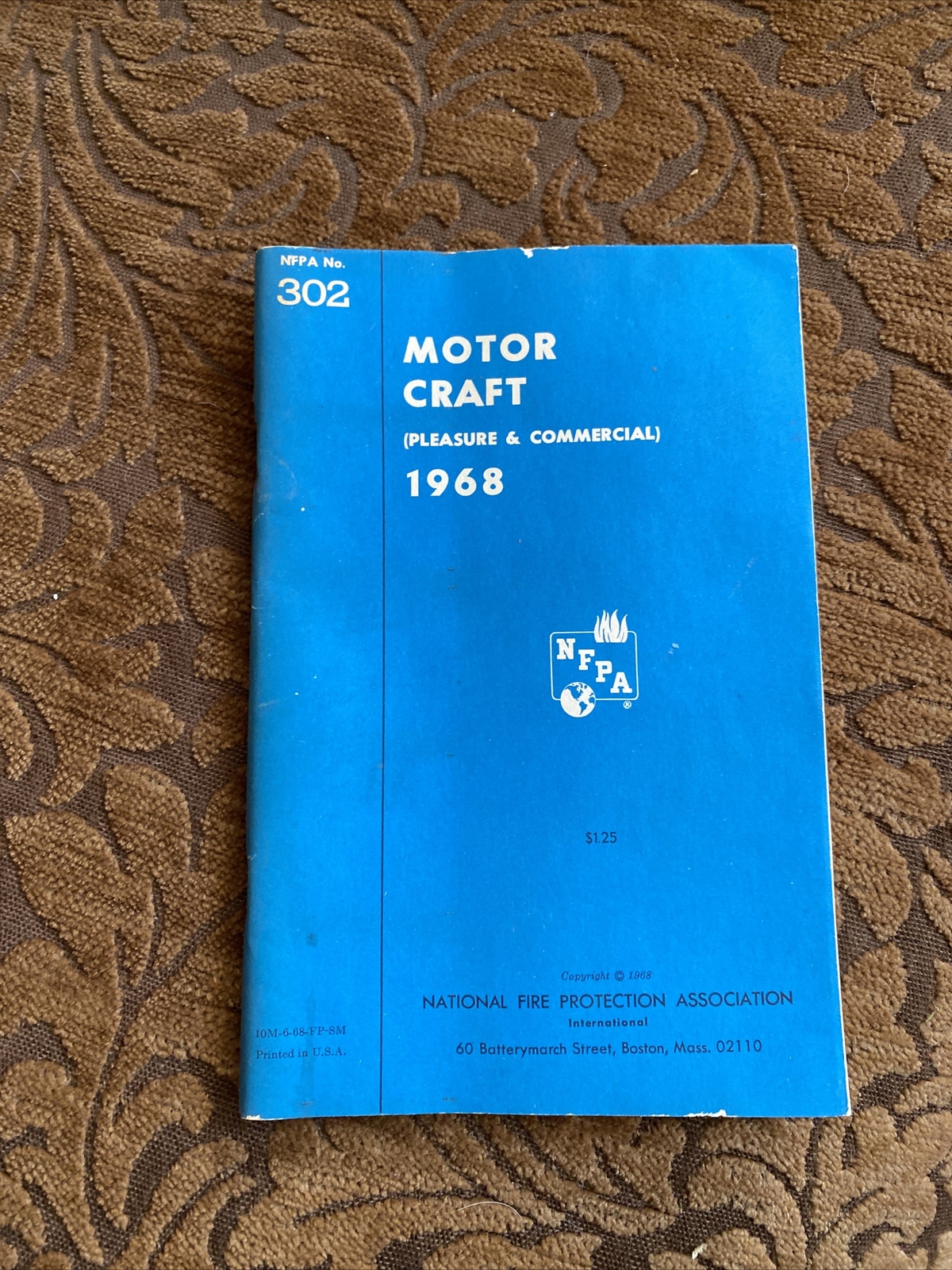 1968 Motor Craft (Pleaure & Commercial) NFPA No. 302 Manual