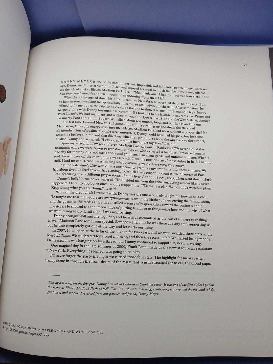 The Next Chapter Stories & Watercolors by Daniel Humm SIGNED With Will Guidara