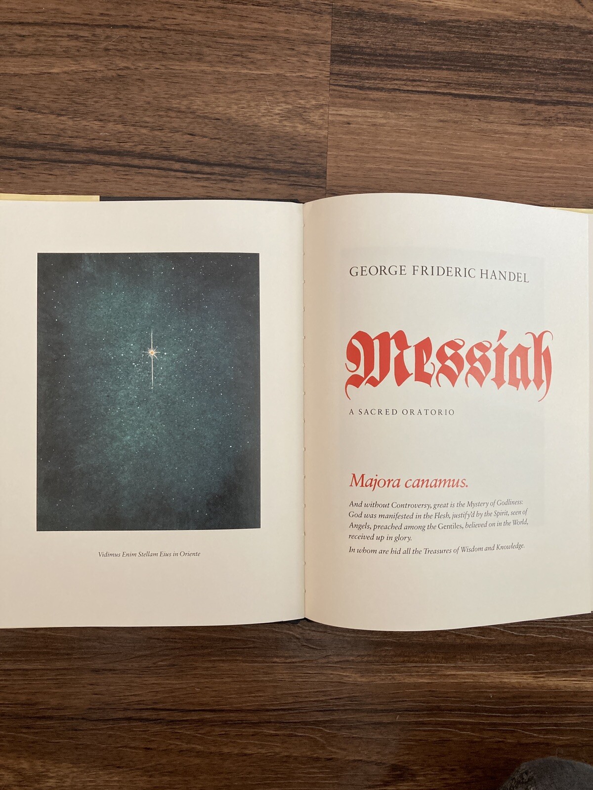 *Signed* Handel’s Messiah : Workbook for the Oratorio – illus. by Barry Moser
