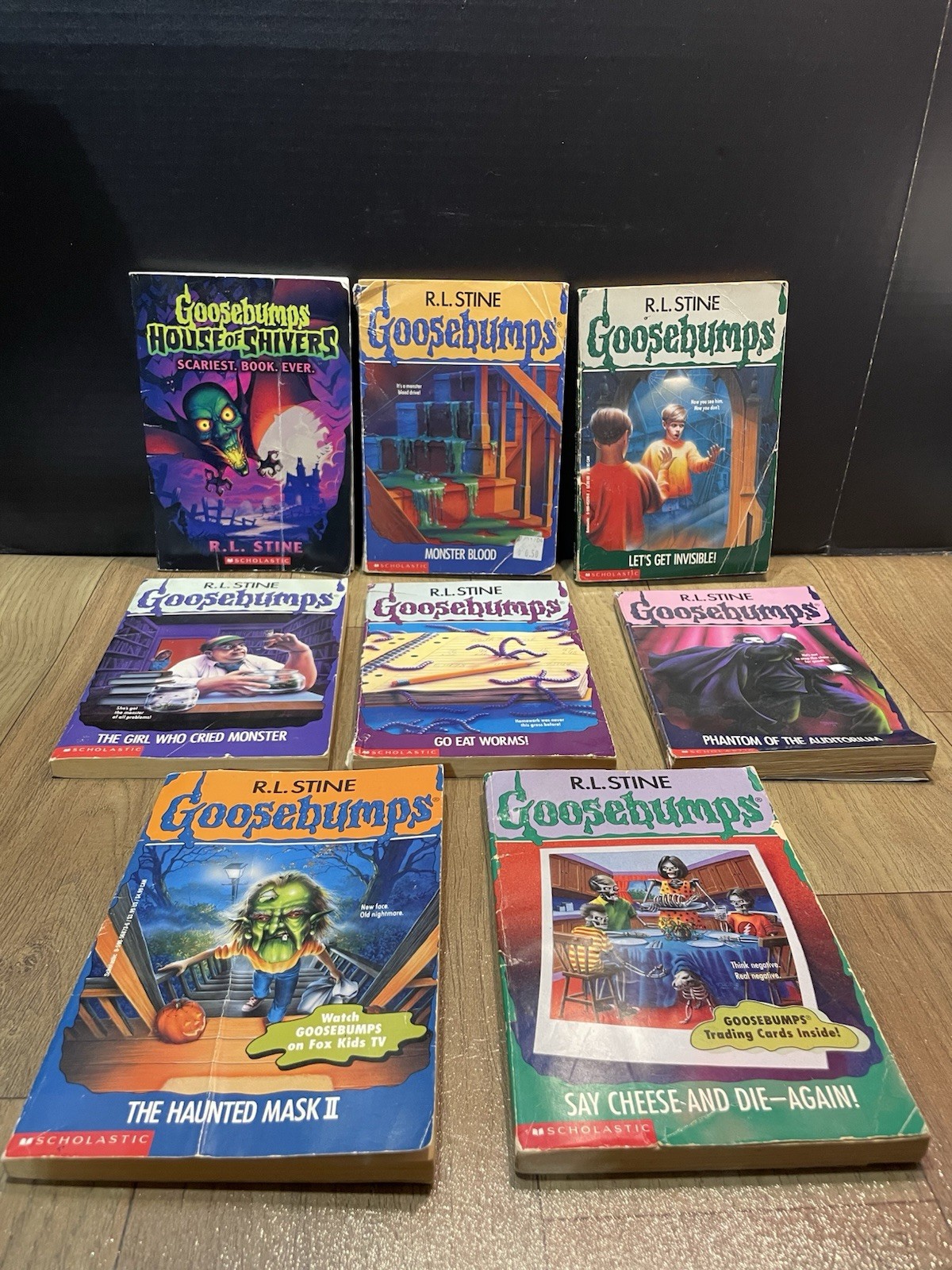 VTG 90s RL Stine Goosebumps Paperback Books Scholastic Apple Fiction Lot of 8