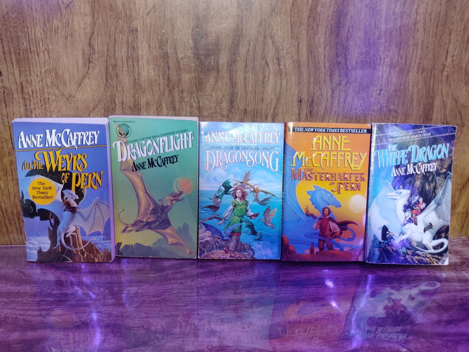 Anne McCaffrey Dragonriders of Pern Lot 5 PB Dragonflight White Dragon