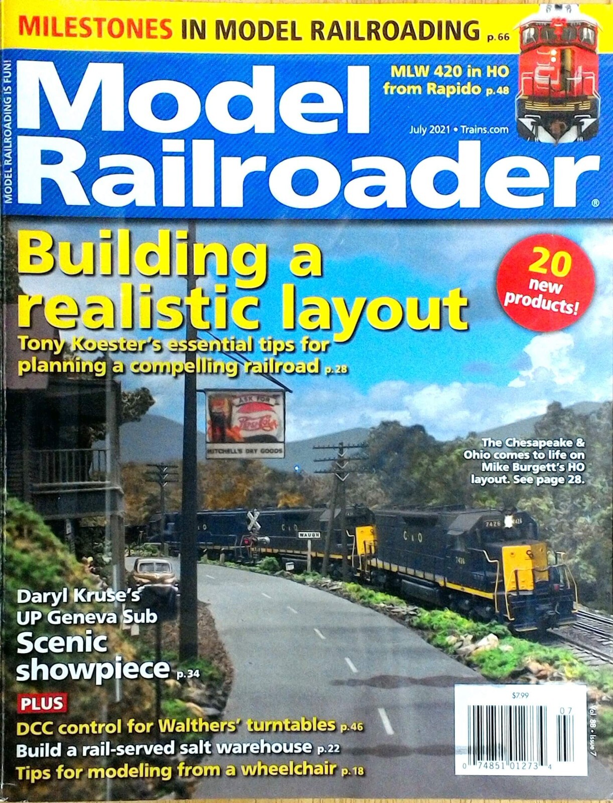 Model Railroader 2021 July