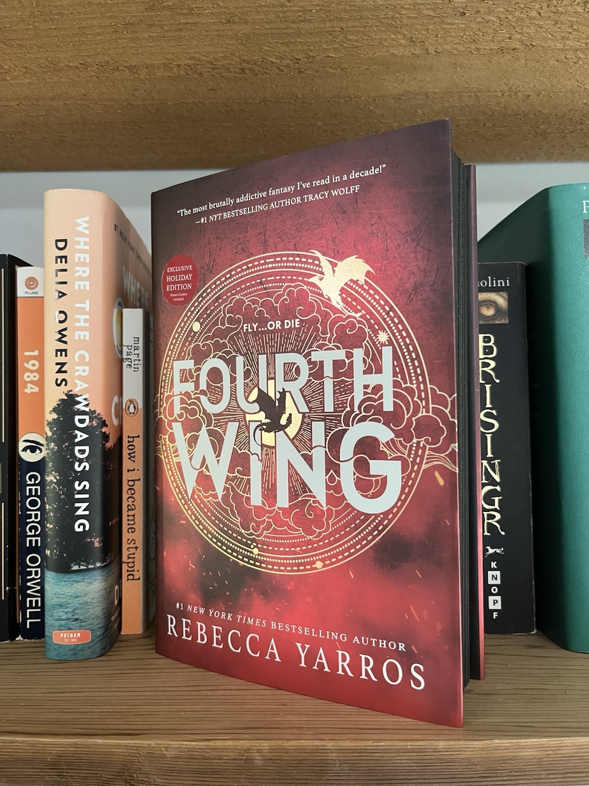 Fourth Wing (Exclusive Holiday Edition) by Rebecca Yarros (2023, Hardcover)