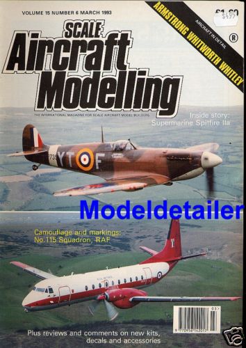 Scale Aircraft Modelling V15 N6 Armstrong Whitworth Whitley Supermarine Spitfire