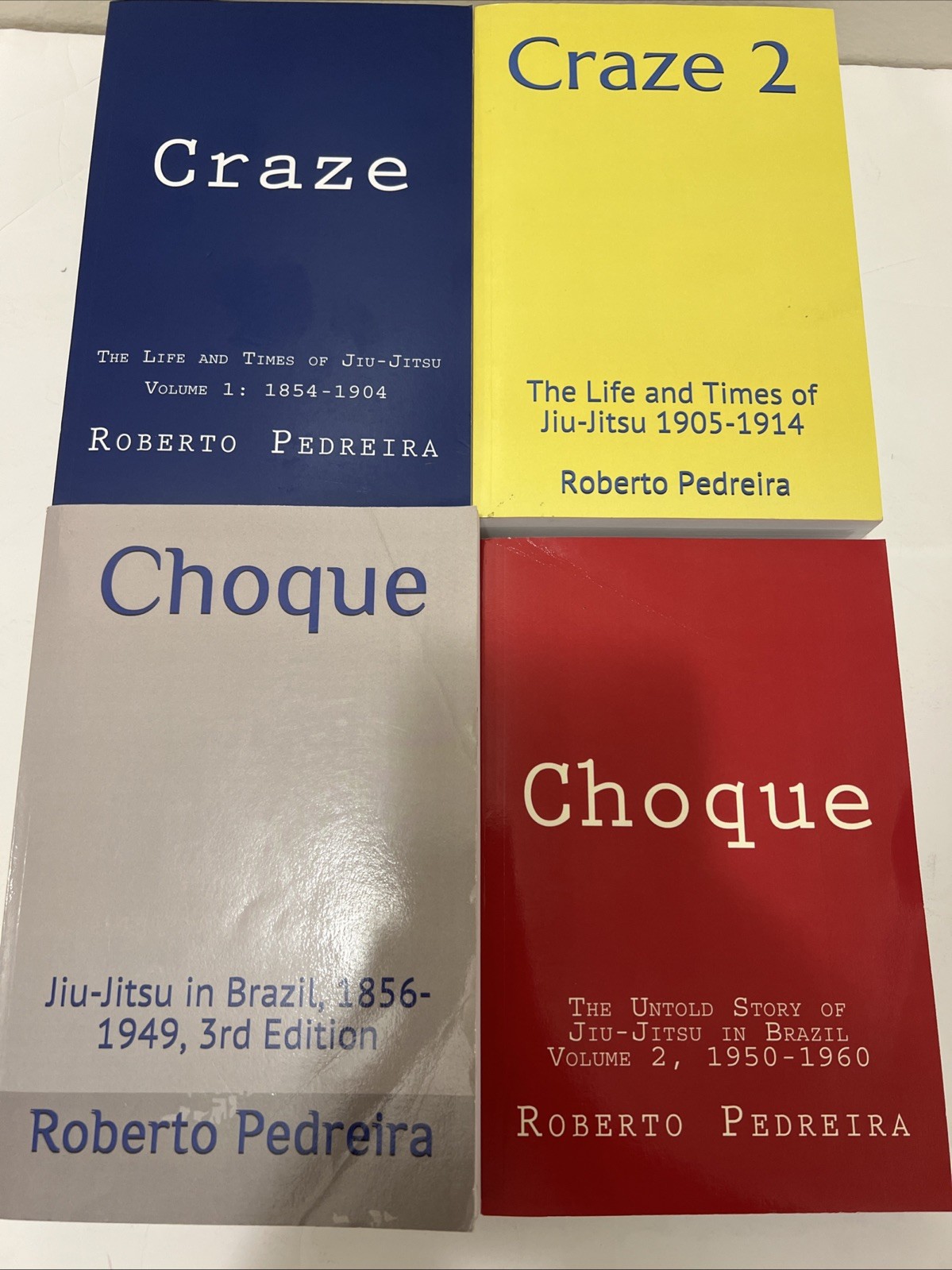 4 Roberto Pedreira Books, Craze 1 & 2. Choque Vol 1 & 2 Paperback