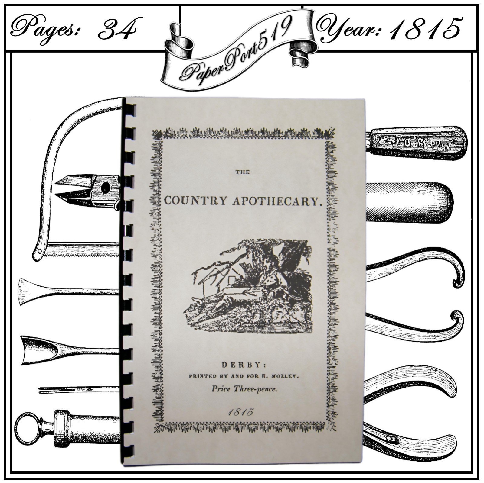 1815 The Country Apothecary 34 Pages