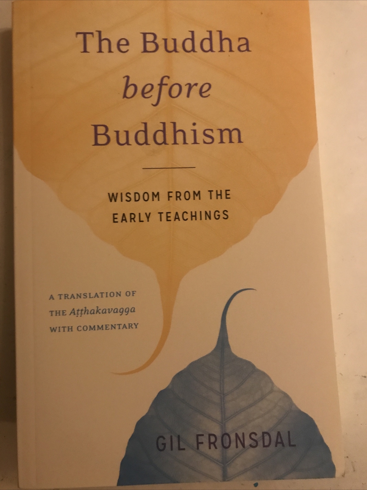 The Buddha before Buddhism Wisdom from the Early Teachings : Gil Fronsdal