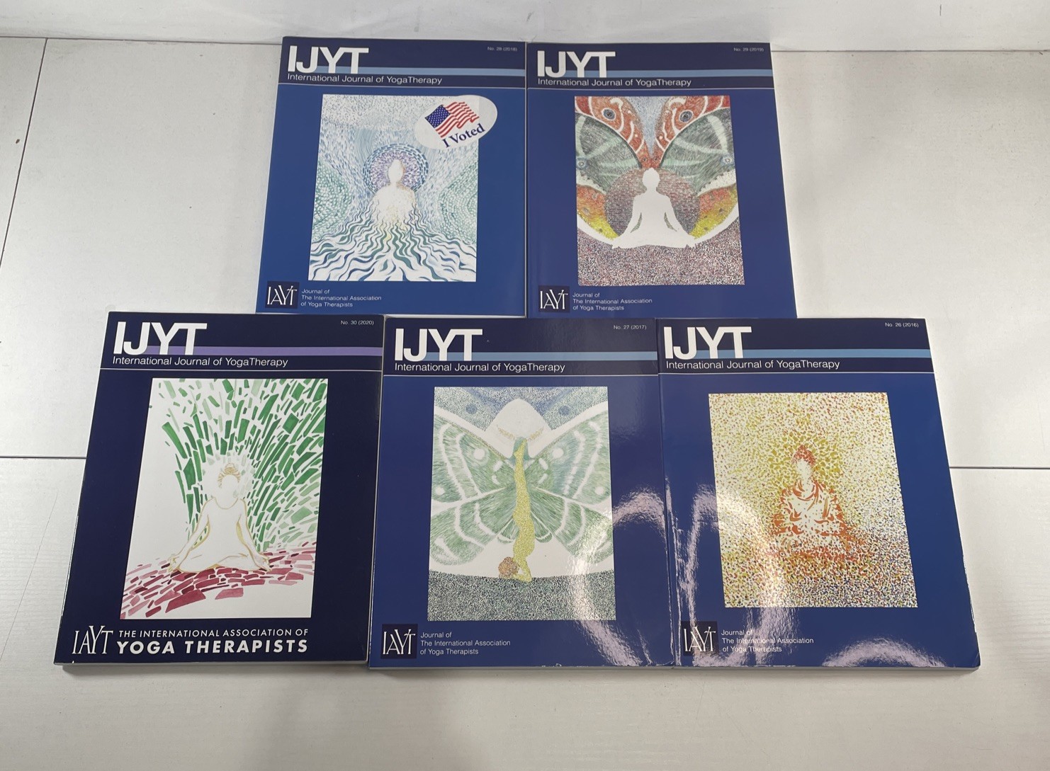 Lot of 5 International Journal of Yoga Therapy Various Volumes