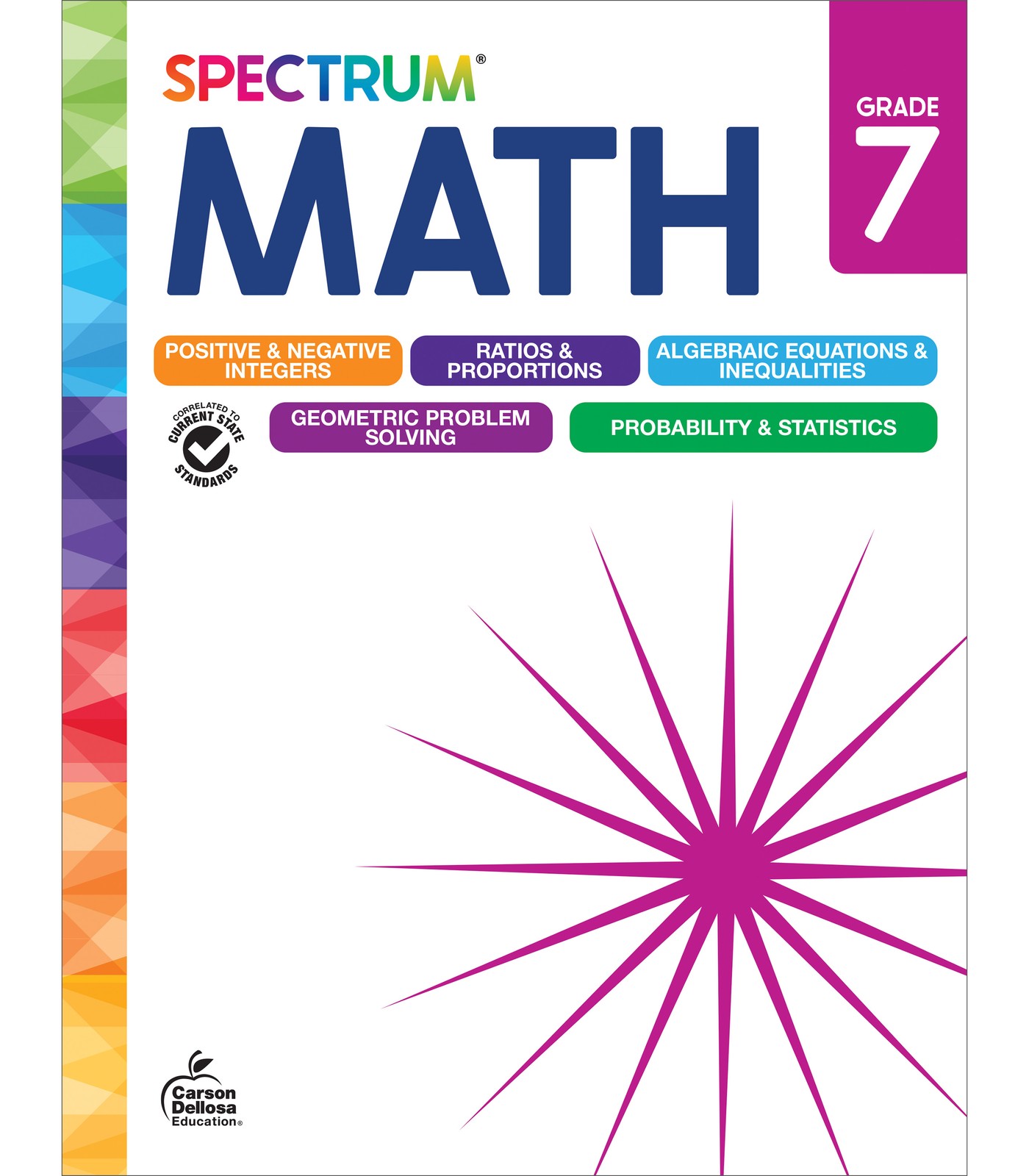 Spectrum Math Workbook Grade 7 (192 pages)