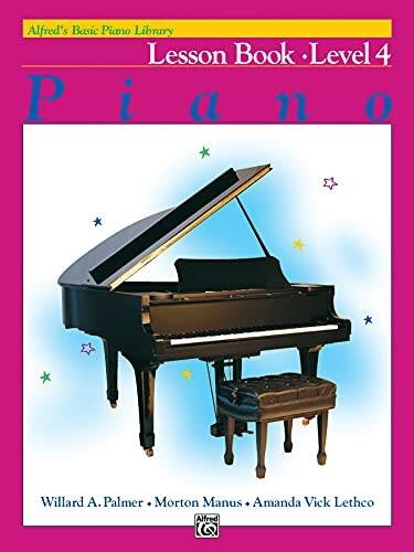 Alfred’s Basic Piano Library Lesson Book, Bk 4 – Paperback – GOOD