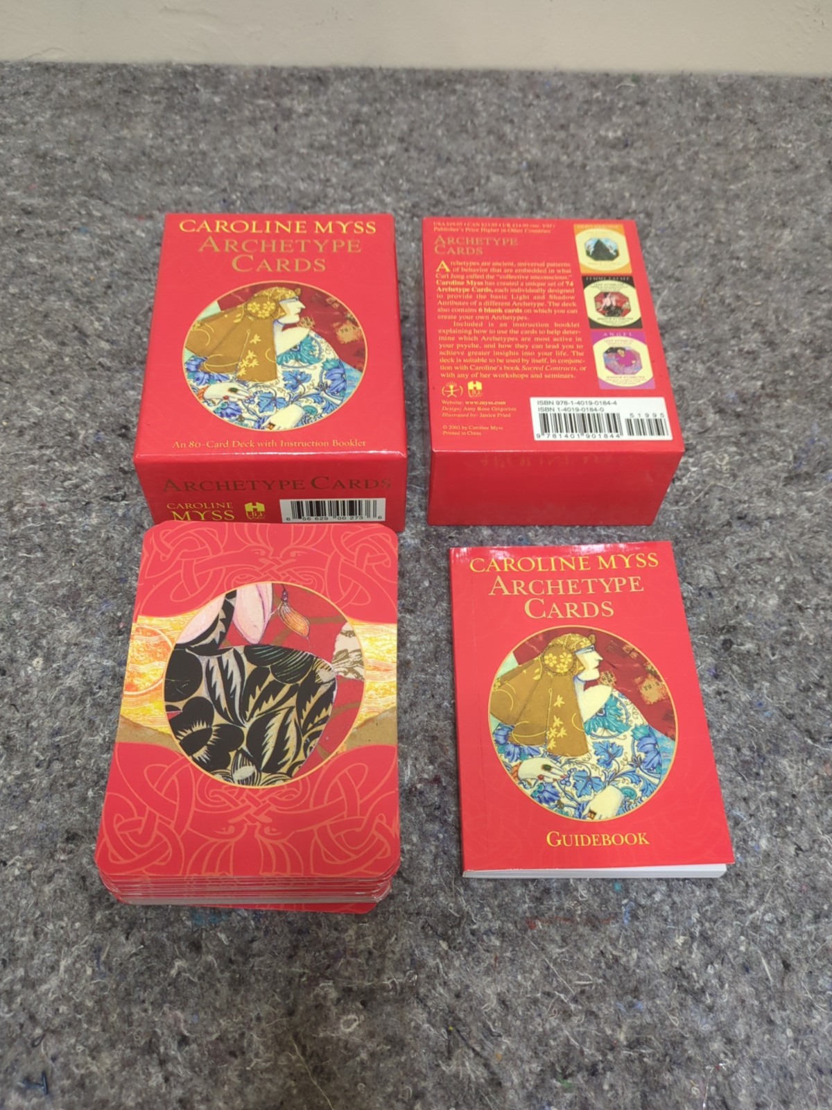 Archetype Cards by Caroline Myss 2003 w Guidebook in Box Excellent Condition