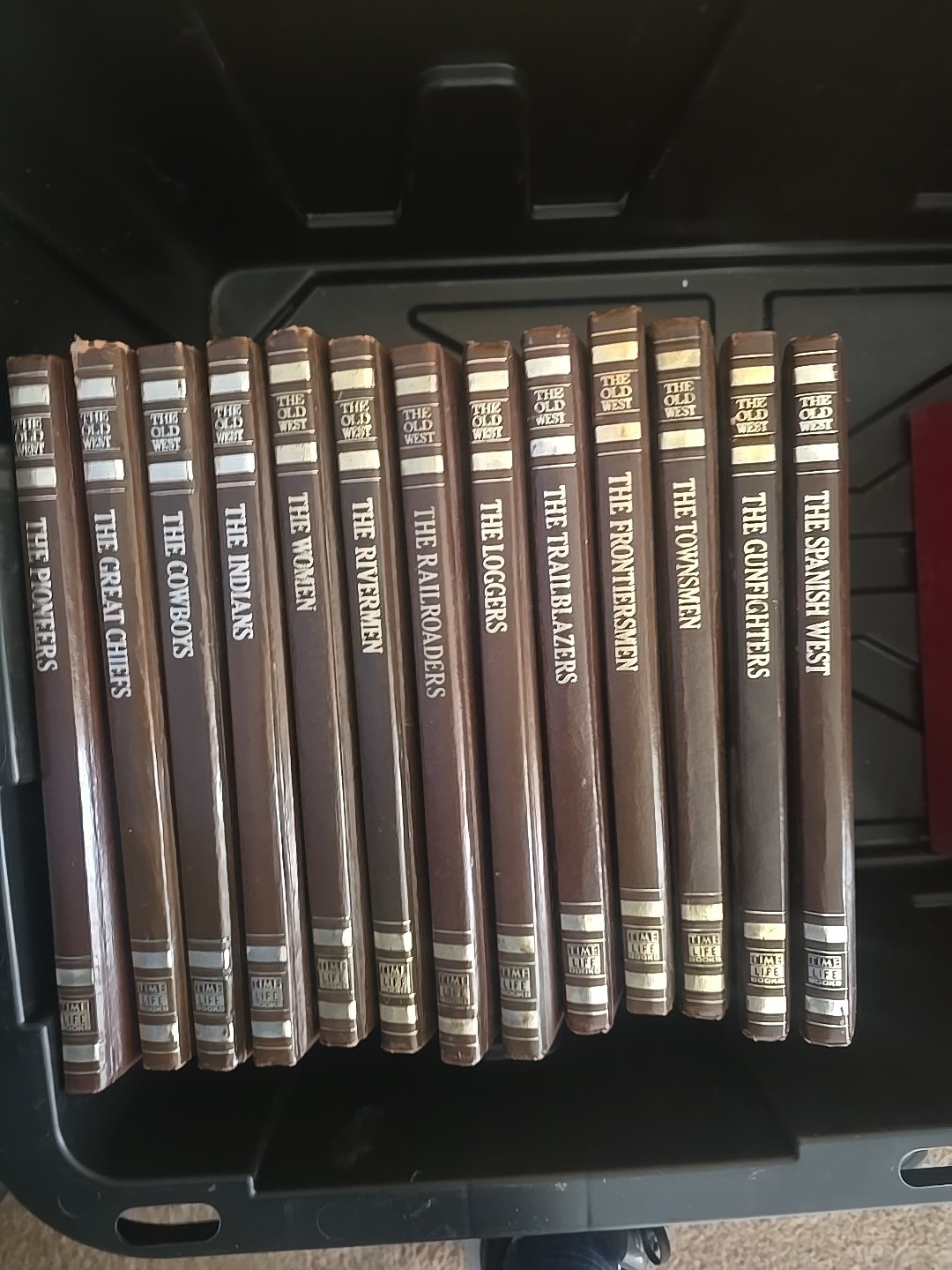Time Life THE OLD WEST Set 13 Volumes – Vintage leatherette
