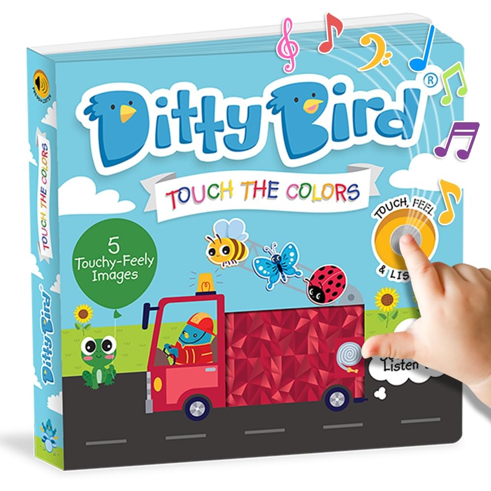 Ditty Bird Touch the Colors Interactive Sensory Sound Book for Babi (Board Book)