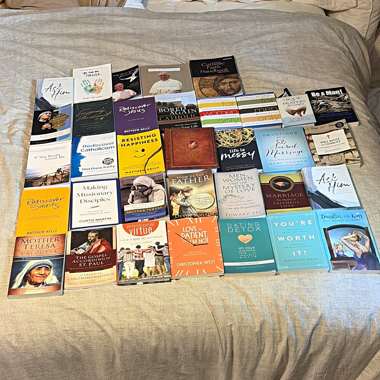 Catholic & Christian Book Lot (34) Matthew Kelly, West, Prayer, Marriage