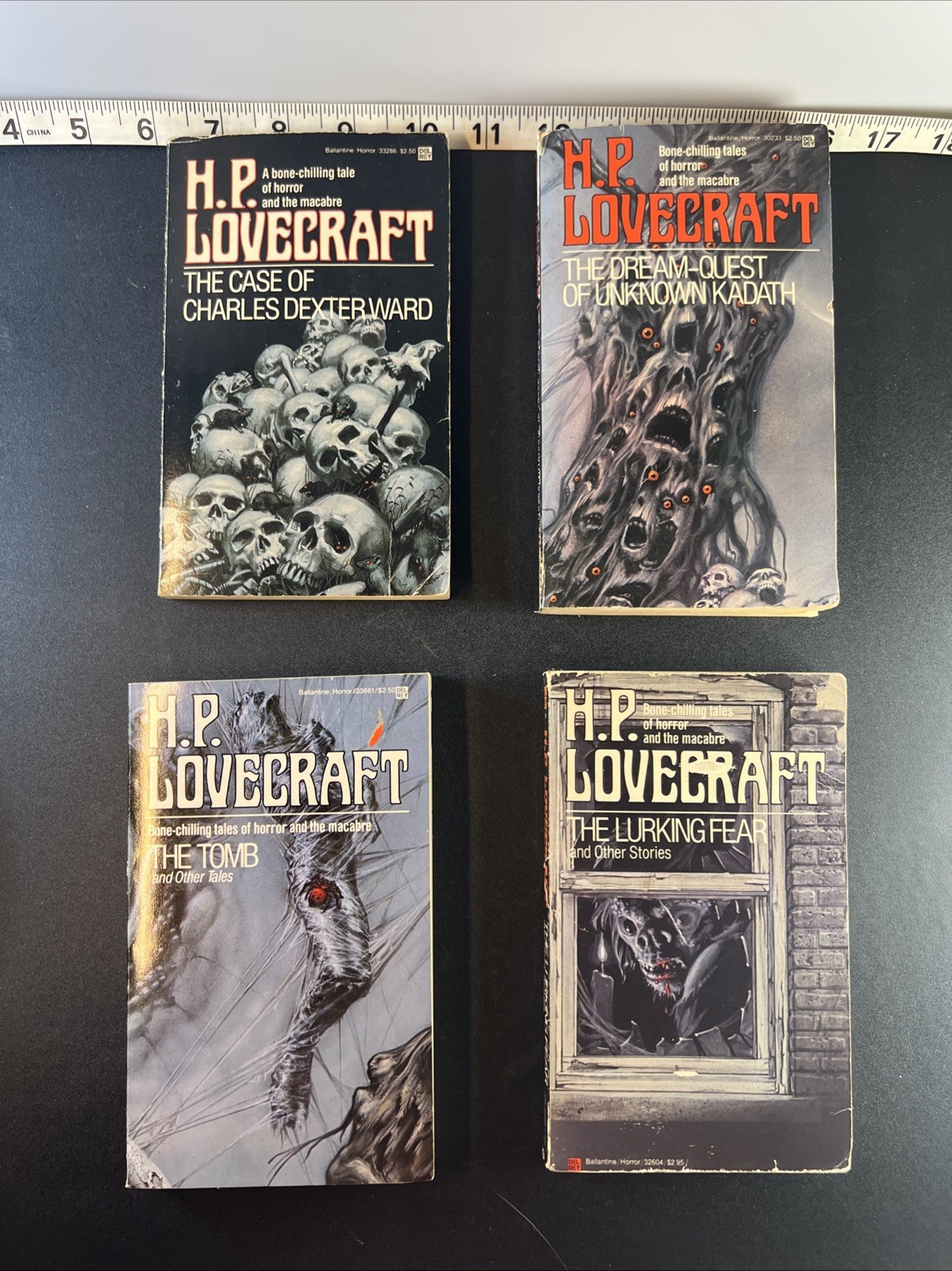 H.P. LOVECRAFT Lot Of 4: The Lurking Fear, Charles Dexter Ward, The Tomb, Etc.