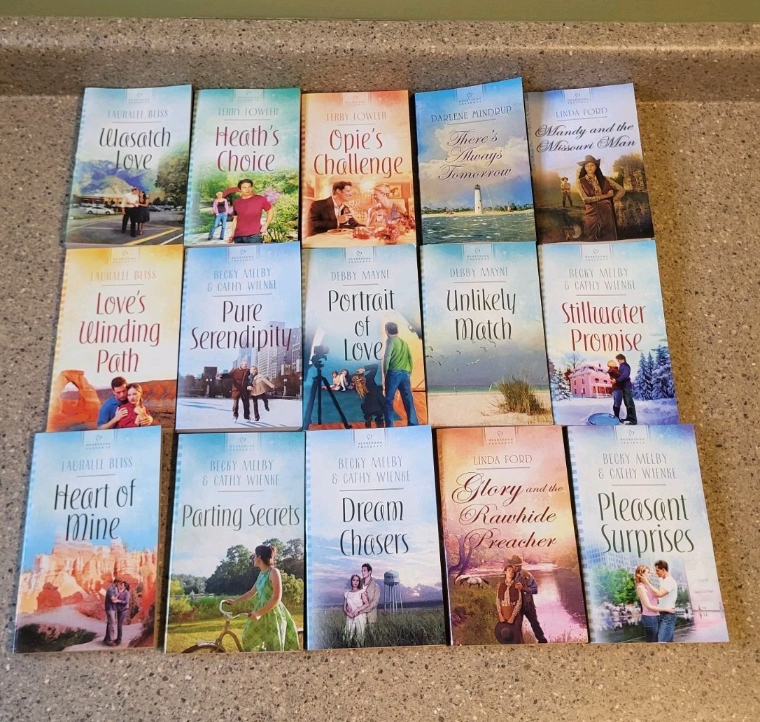 Heartsong Presents Lot of 15 Christian Inspirational Romance Novels Paperback
