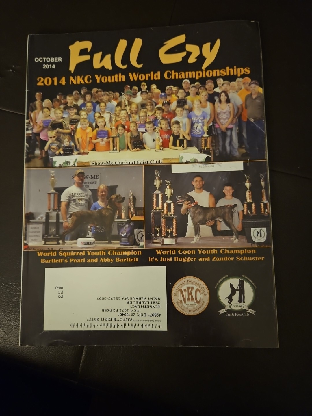 FULL CRY MAGAZINE OCTOBER 2014 VOL 76 NO 10 LIKE NEW COON HUNTING PUBLICATION