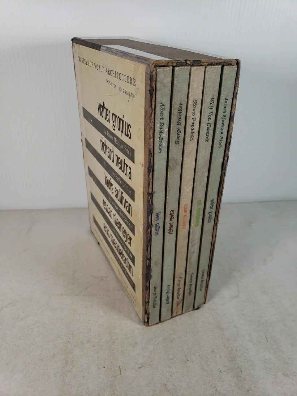 Masters of World Architecture (1960 – 5 Volume Box Set) Gropius, Neutra