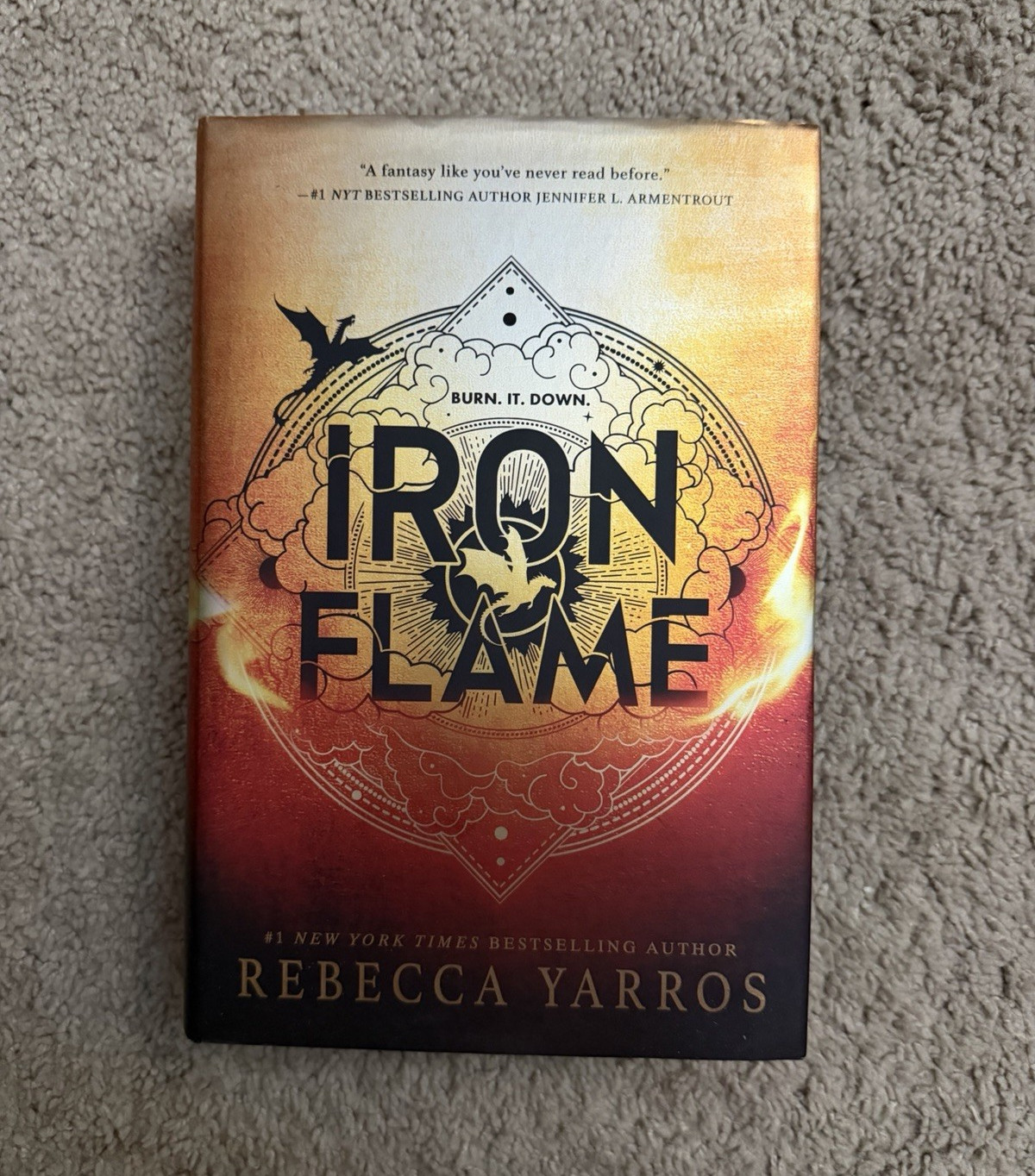 Iron Flame by Rebecca Yarros The Empyrean Series Hardcover w/ sprayed edges