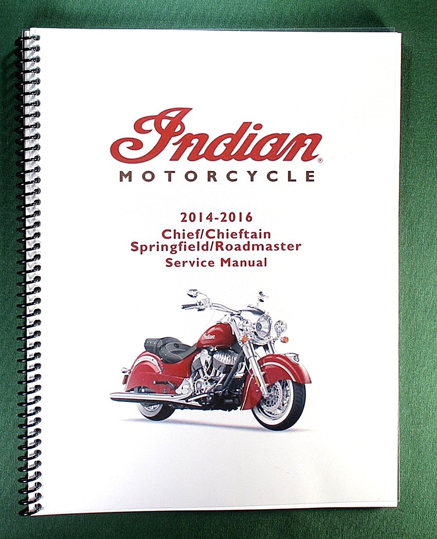 20014-2016 Indian Chief Series Service Manual with Protective Covers