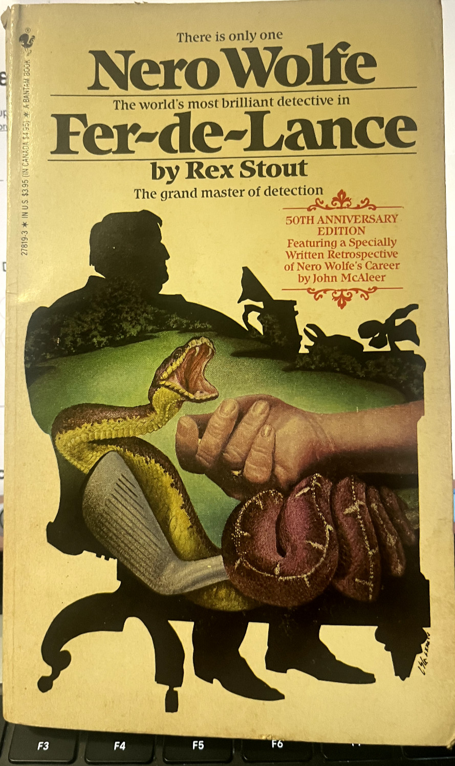 Fer-de-Lance by Rex Stout. A Nero wolfe/Archie Goodwin mystery novel