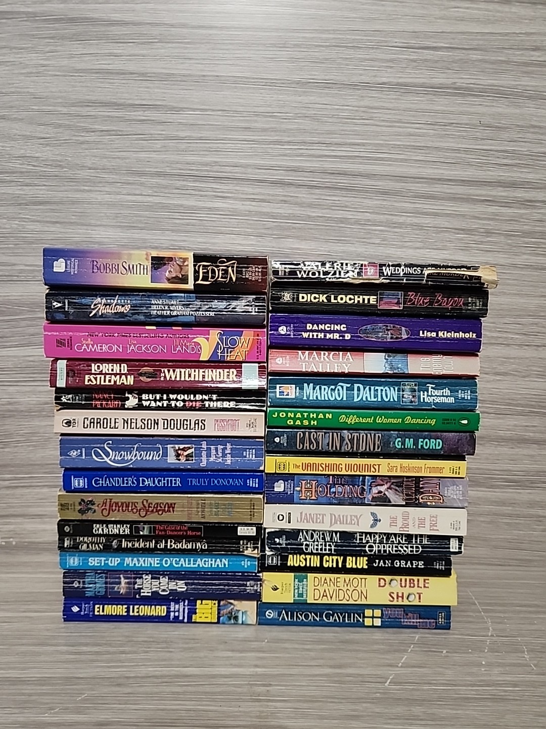 Lot of 28 Assorted Paperback Books, Novels Mixed Genres/Authors/Titles