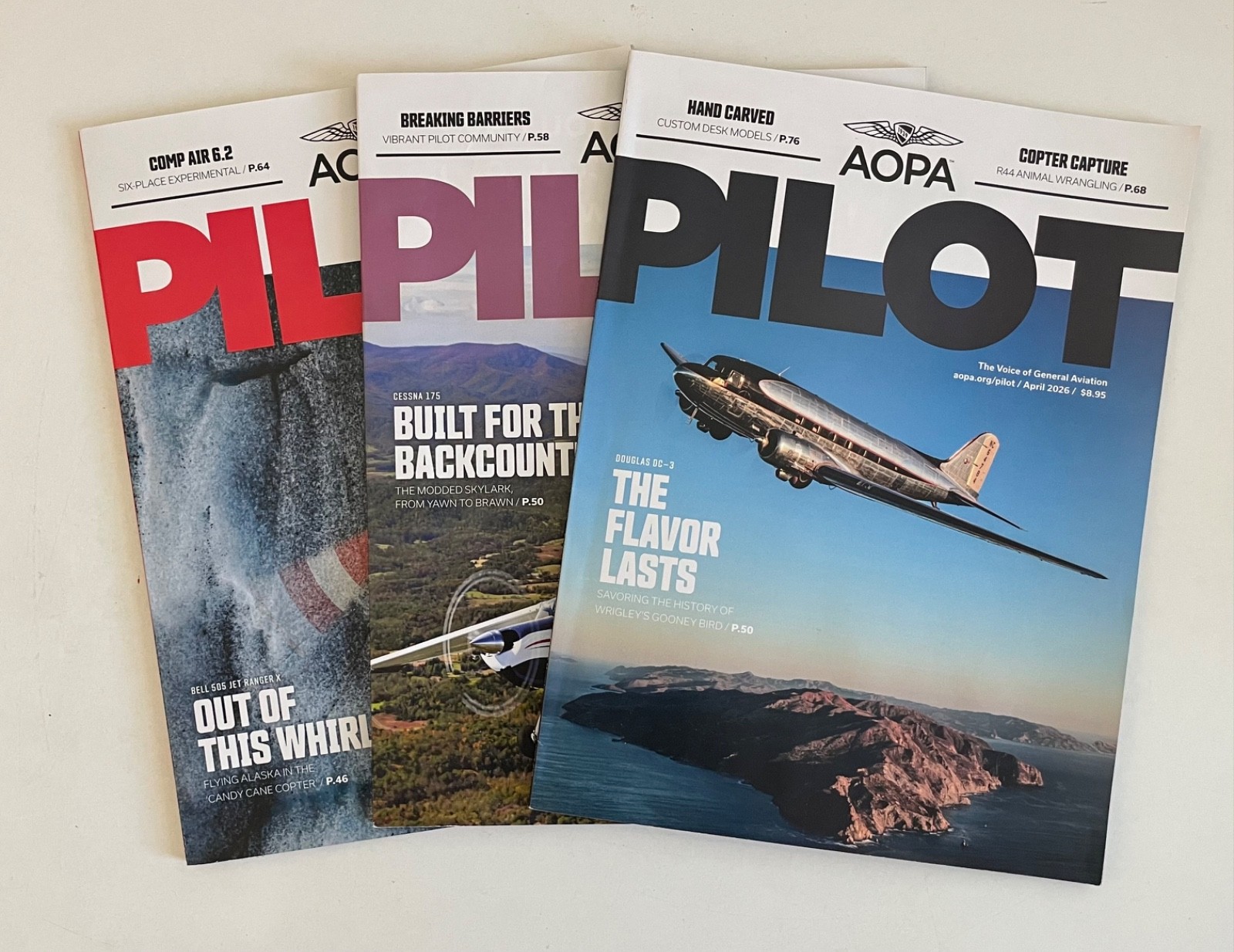 Lot 3 AOPA PILOT Magazine Airplane Aviation Books January February April 2026