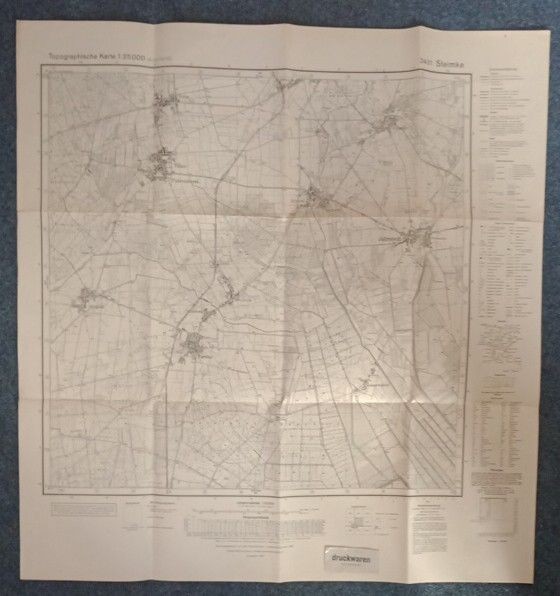 Topographische Karte 1 : 25 000 (4-cm-Karte) : 3431, Steimke.