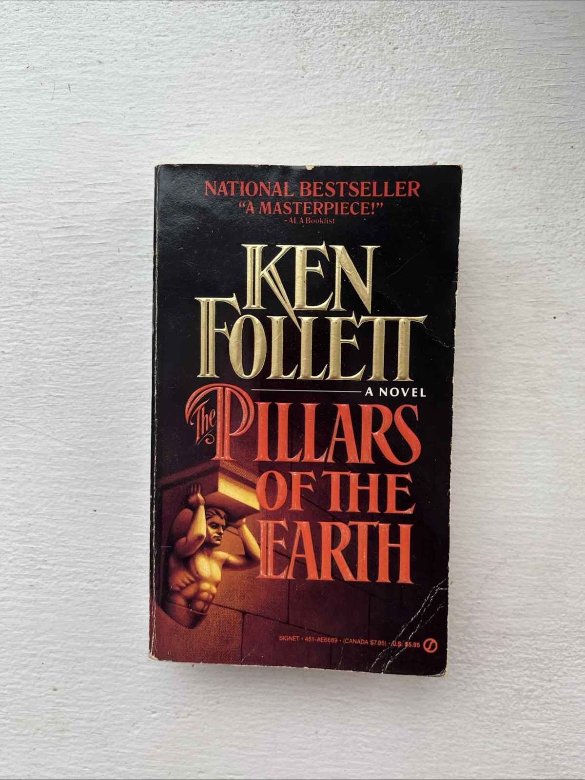 The Pillars of the Earth by Ken Follett 1st Signet Printing 1990 Paperback