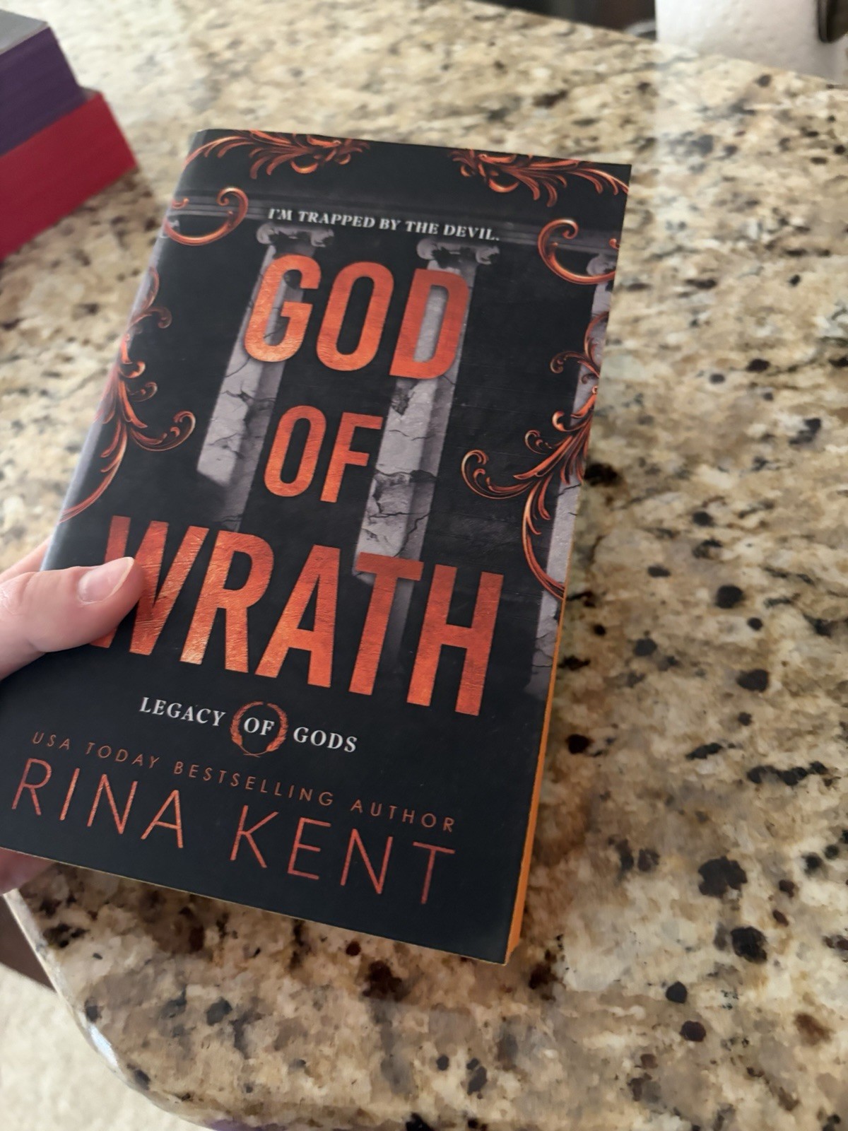 God of Wrath Rina Kent Signed Deluxe First Print Sprayed Edge Legacy Of Gods New