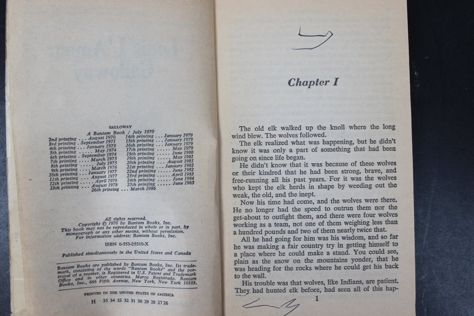 Galloway Louis L’Amour 1986 The Sacketts Western Adventure Bantam Books PB