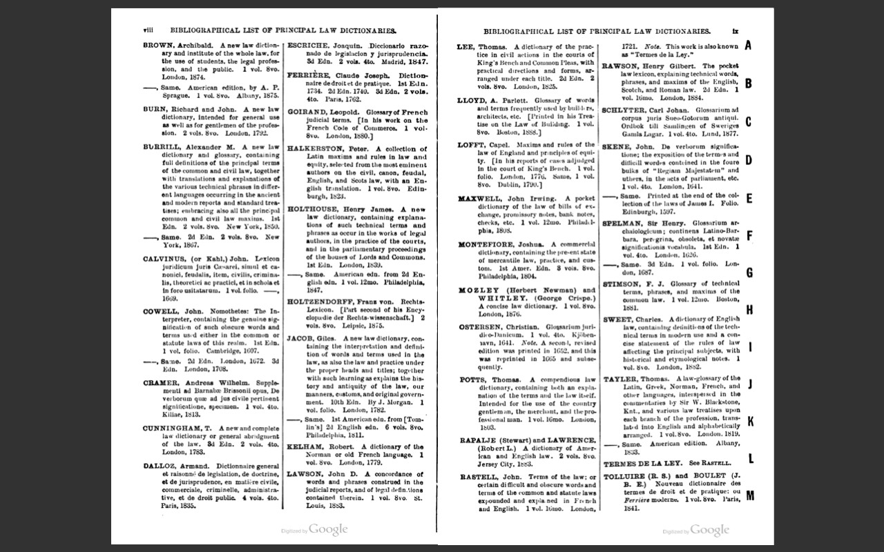 BLACK’S LAW DICTIONARY, 1st Edition 1891 and 2nd Edition 1910 Law Book on CD-ROM