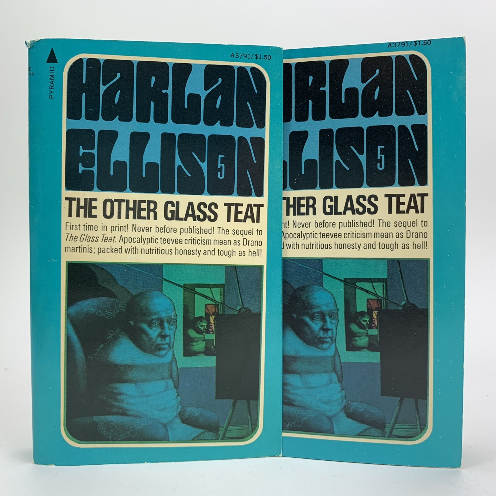 SIGNED The Other Glass Teat Harlan Ellison (Paperback, 1972) 2nd Print & Jacket