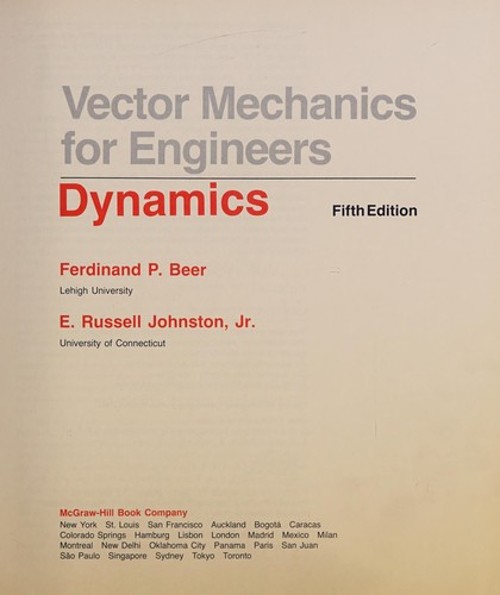 Vector Mechanics for Engineers : Dynamics Hardcover