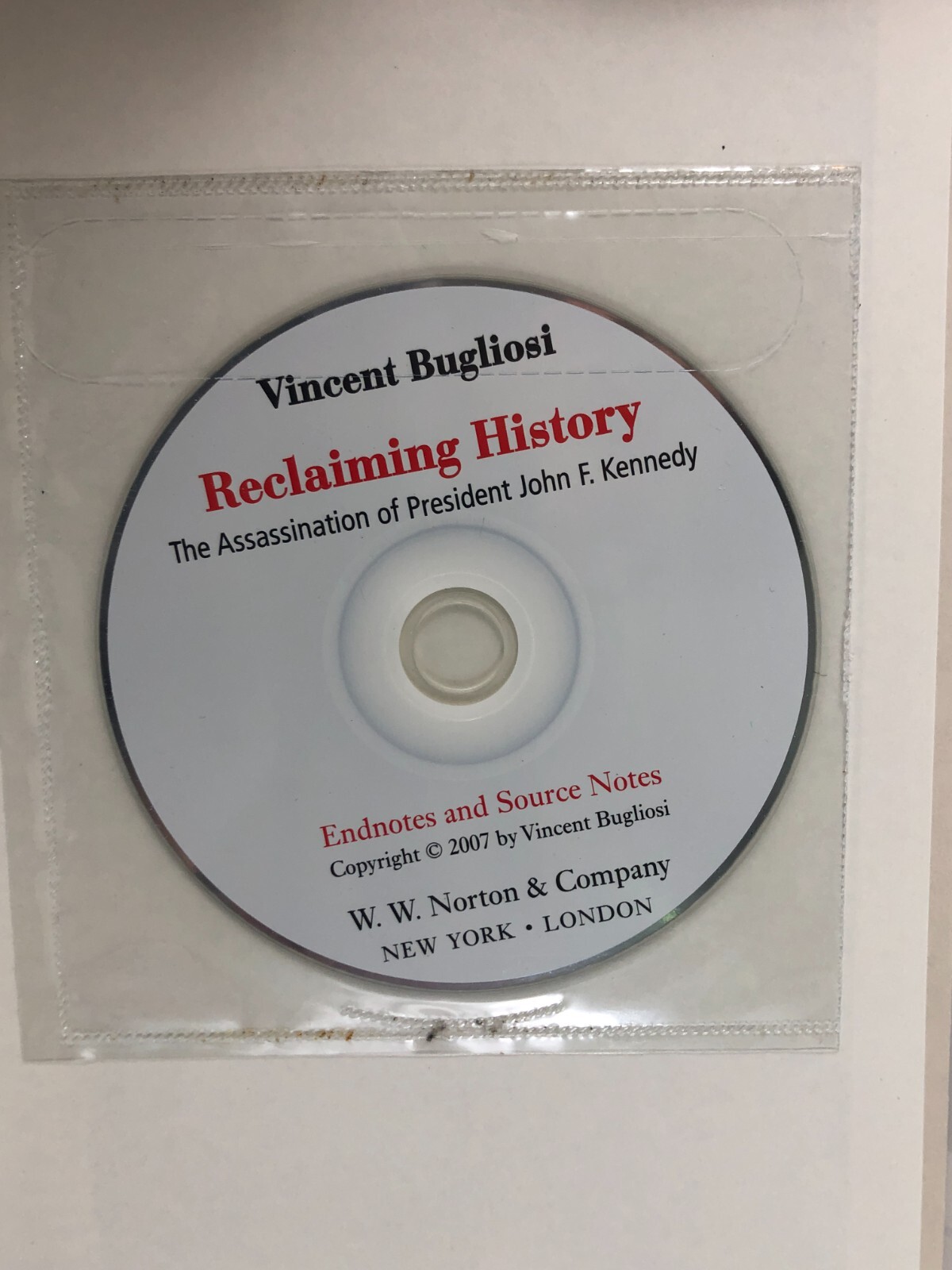 Reclaiming History Assassination of President John F Kennedy Bugliosi CD HCDJ VG