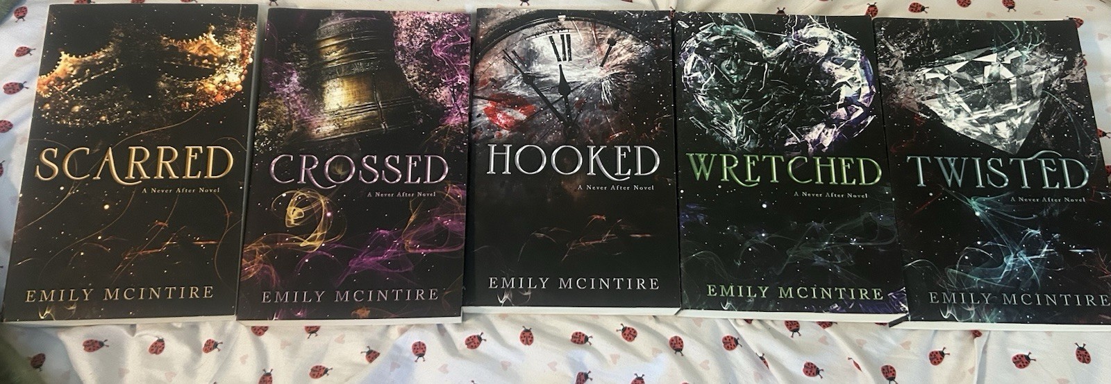 Emily McIntire Never After 5-Book Paperback Romance Set: Hooked, Scarred + More