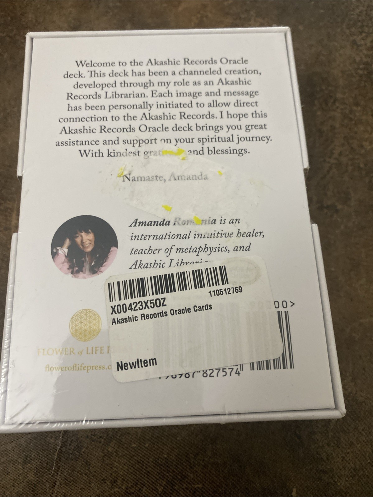 Akashic Records Therapy Oracle Tarot Card Deck and Guidebook by Amanda Romania